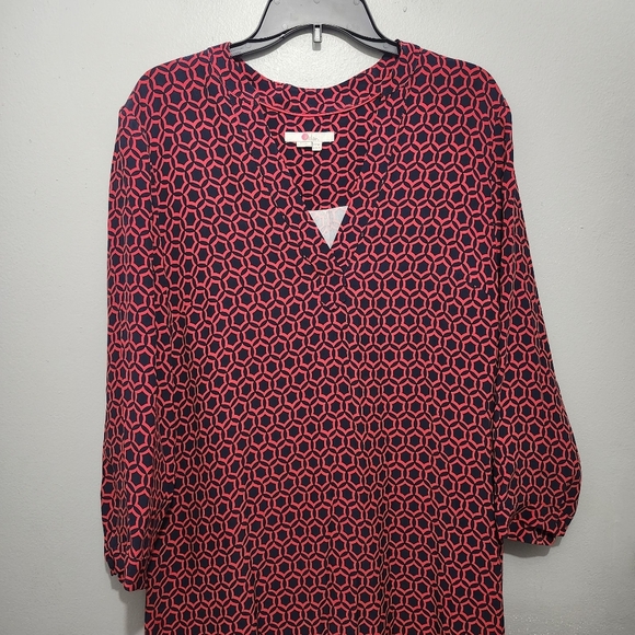 Boden Women's Red Patterned Dress Size 12R Excellent Condition - Picture 2 of 8